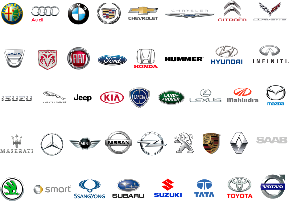 Marcas coches Virtualrec App
